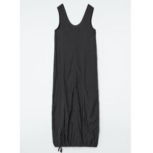 Cos Black Oversized Parachute Maxi Dress size 8